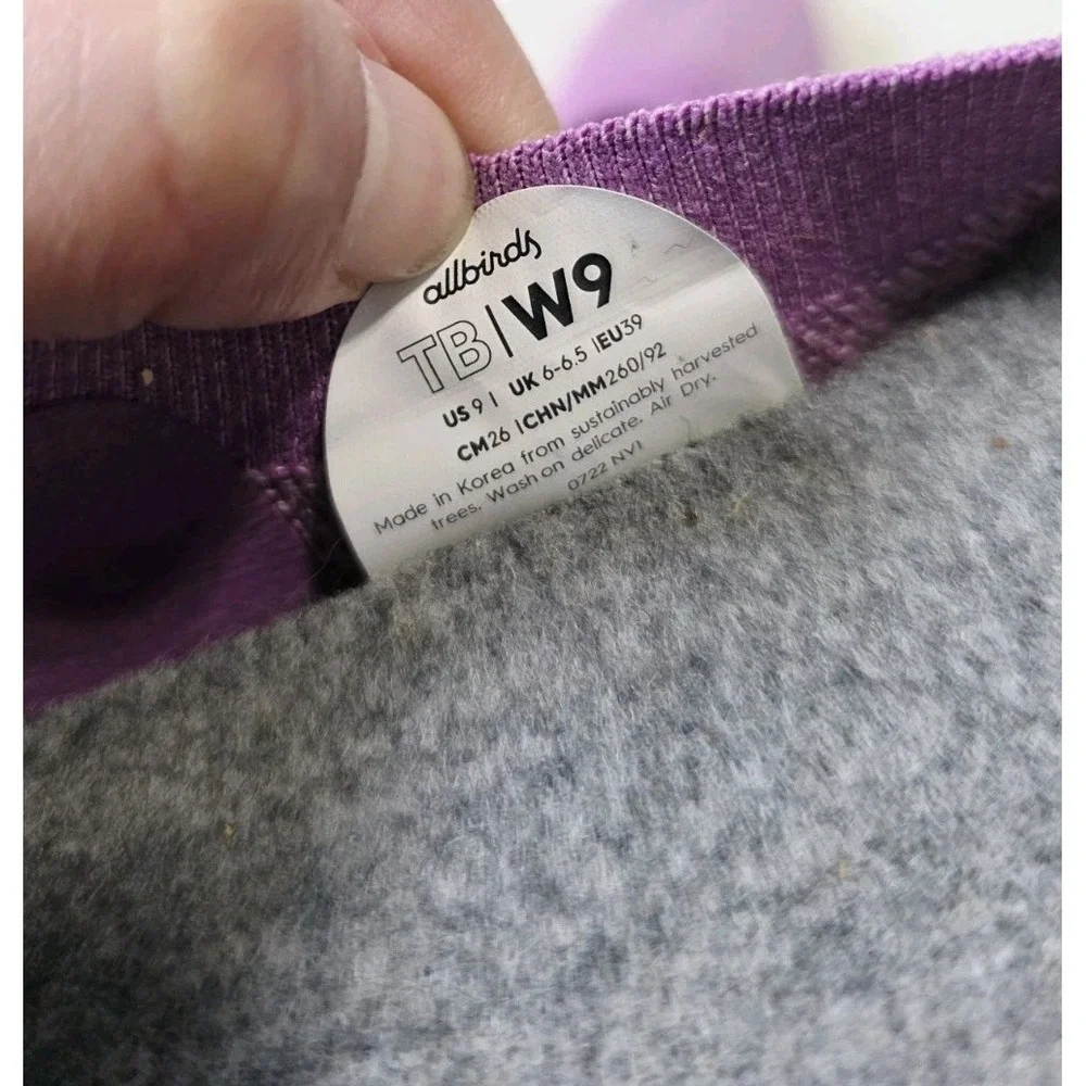 ALLBIRDS Tree Breezers Ballet Flats Purple Women's Size US 9